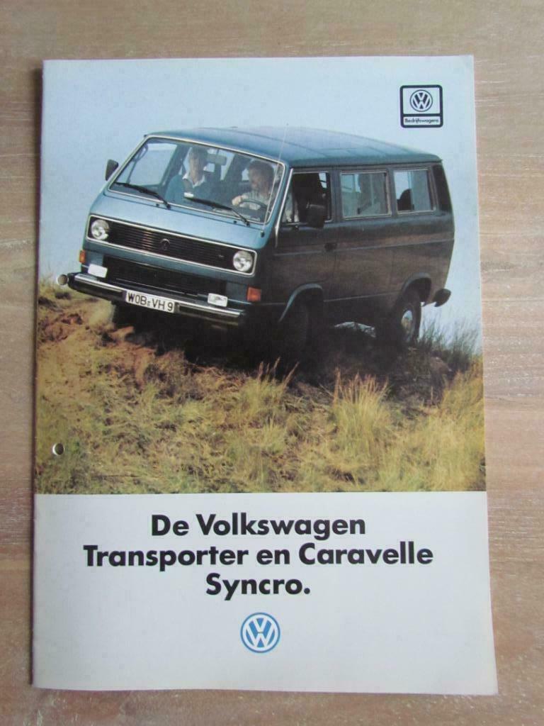 Folder VW Transporter en Caravelle Syncro, Ophalen of Verzenden, Zo goed als nieuw, Volkswagen