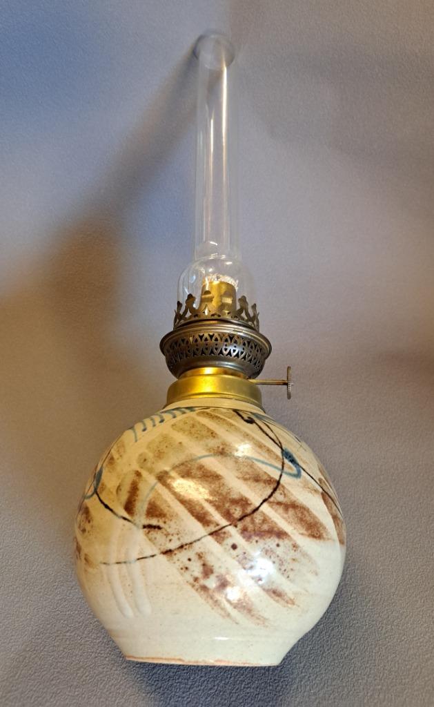 olielamp in keramiek/glas, Ophalen