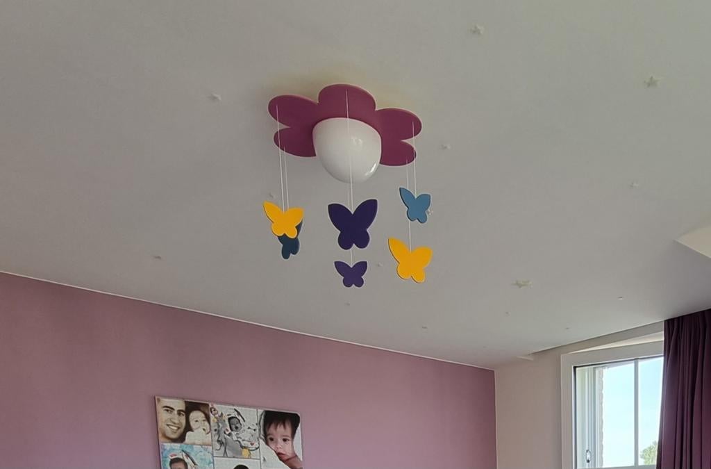 Plafonnier Philips mykidsroom violet, Ophalen, Zo goed als nieuw, Glas