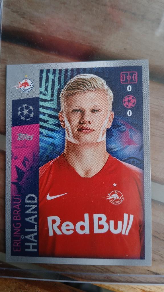 Sticker  Haland Champions League Topps 2019-2020, Ophalen of Verzenden, Nieuw, Sticker