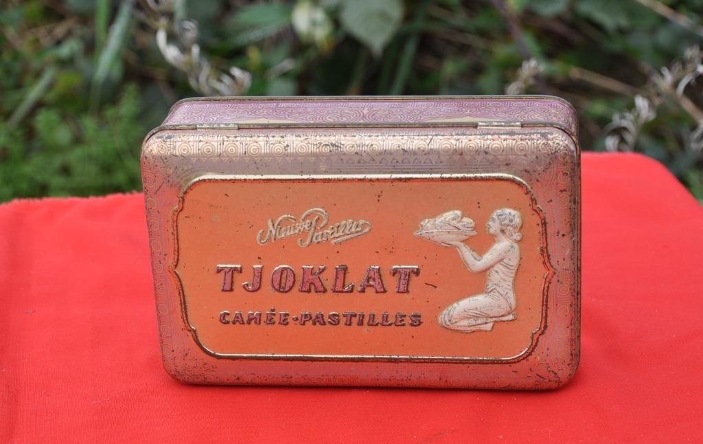boite en fer camée pastilles tjoklat, Ophalen of Verzenden, Gebruikt, Overige, Overige merken