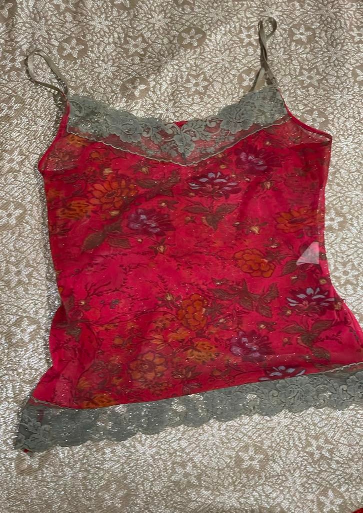 Transparante lingerie top hemdje Colibri (gemaakt in België), Maat 38/40 (M), Verzenden, Zo goed als nieuw, Zonder mouw
