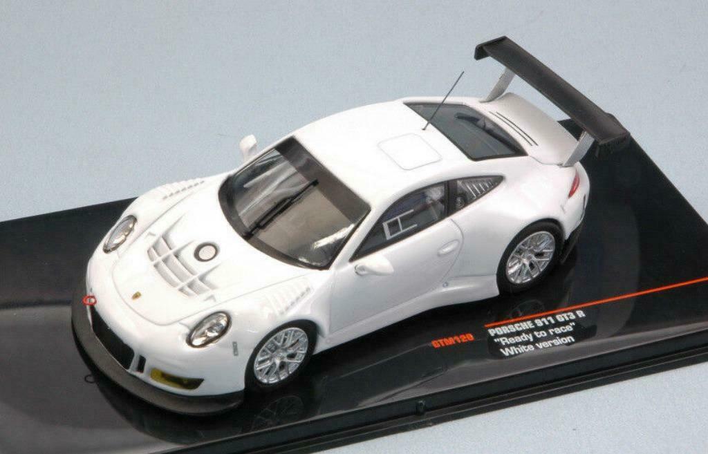 1:43 Ixo GTM120 Porsche 911 GT3 R 'ready to race' white, Enlèvement ou Envoi, Neuf, Voiture