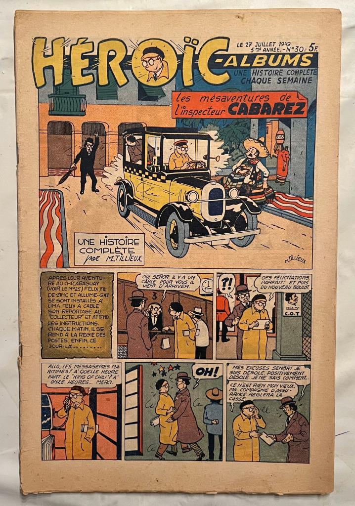Héroïc-Albums 5ème année n 30 (1949) - TILLIEUX, Enlèvement
