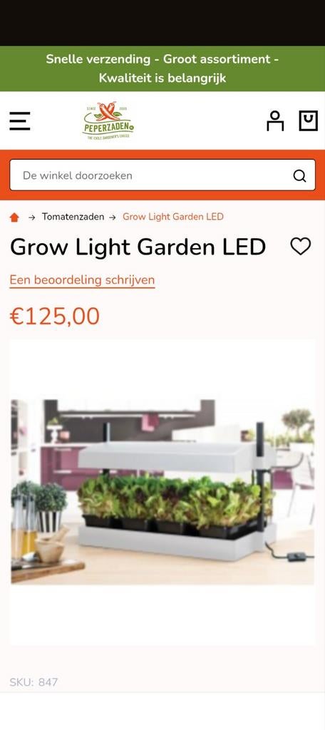 Kweekbak Garland Grow light garden, Ophalen, Gebruikt, Kweekbak