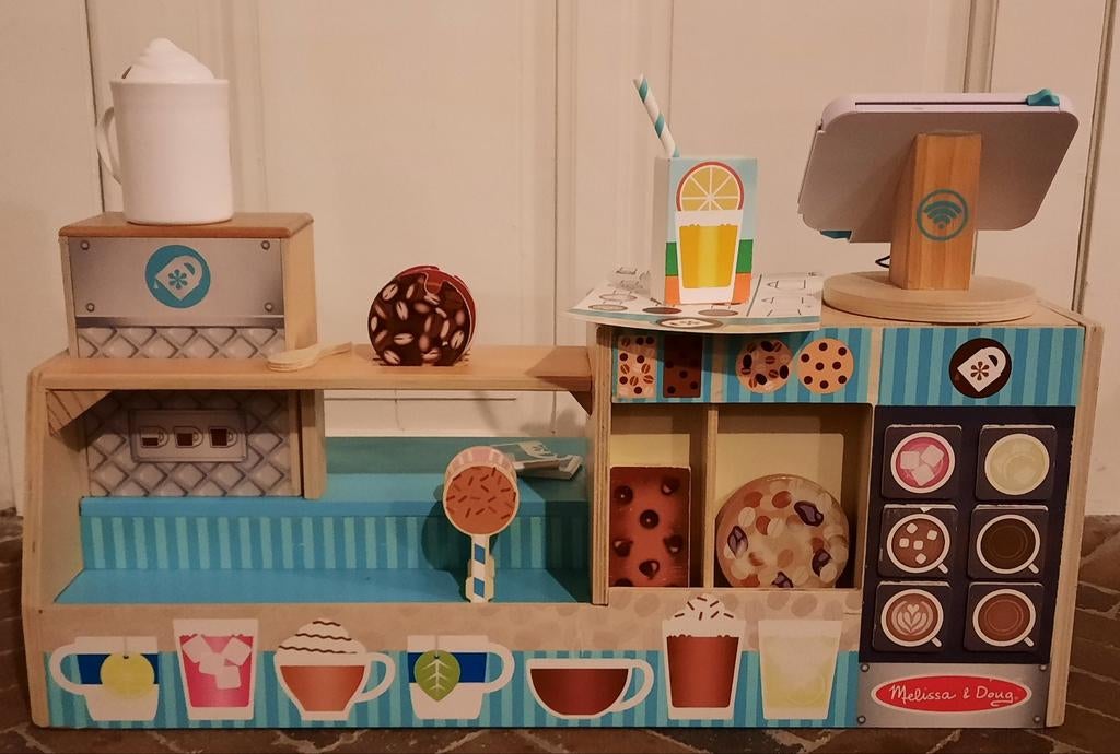 Melissa & Doug Houten koffiebar Café Barista, Ophalen of Verzenden