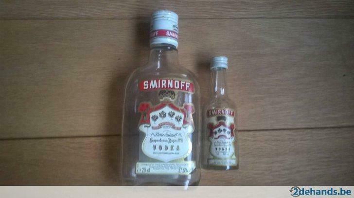 smirnoff vodka lege flesjes, Ophalen of Verzenden, Gebruikt