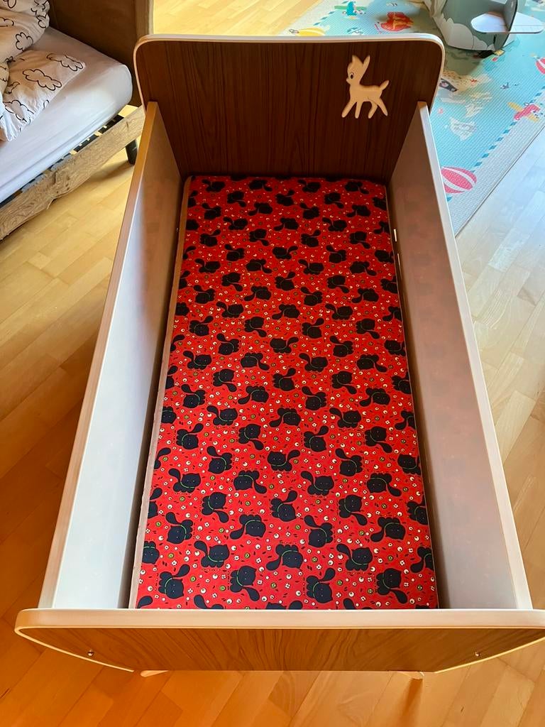 Bambily retro kinderbedje, Enlèvement, Utilisé, Matelas
