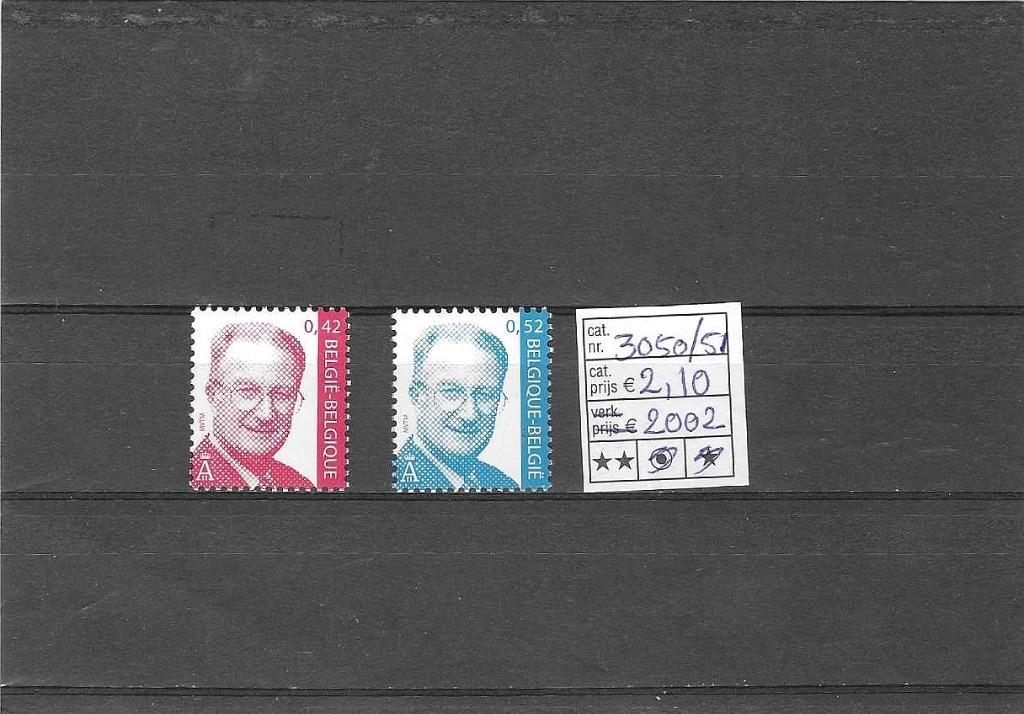 België 3050/51 Koning Albert II **, Sans timbre, Neuf, Enlèvement ou Envoi, Non oblitéré
