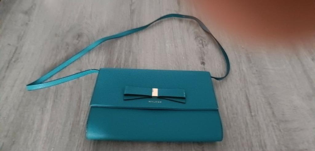Mylene handtas blauw, Handtassen en Accessoires, Tassen | Damestassen, Ophalen of Verzenden, Zo goed als nieuw, Blauw, Handtas