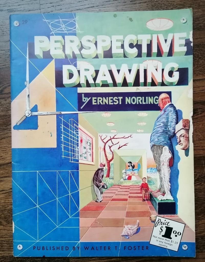 Perspective Drawing - Ernest Norling, Walter Foster  vintage, Boeken, Gelezen, Ophalen of Verzenden, Tekenen en Schilderen, Ernest Norling