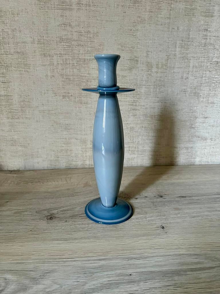 Kwaliteitskaarshouder gemaakt van geglazuurd keramiek, Ophalen, Zo goed als nieuw, Blauw, Kaars