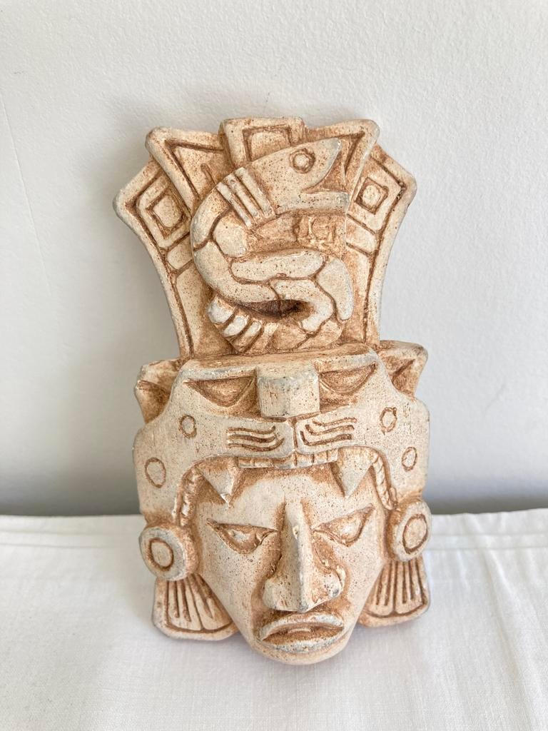 Vintage Masker Azteken krijgers, Ophalen of Verzenden