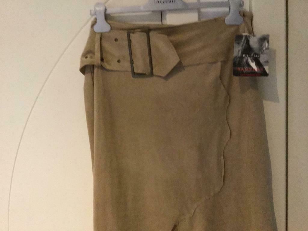 Beige rok, Ophalen of Verzenden, Zo goed als nieuw, Maat 42/44 (L), Beige