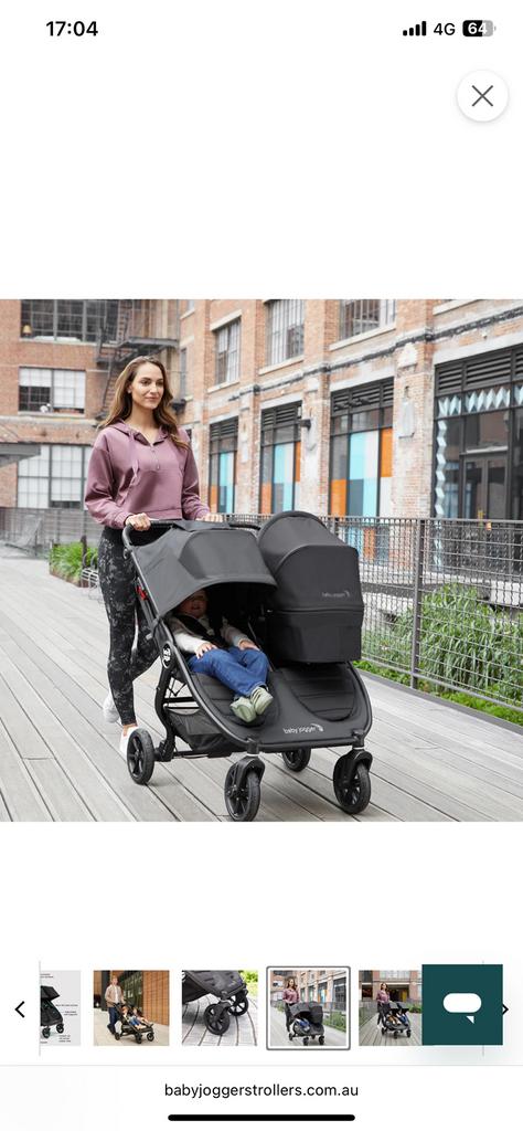 Baby jogger city mini GT2 double, Enlèvement, Neuf