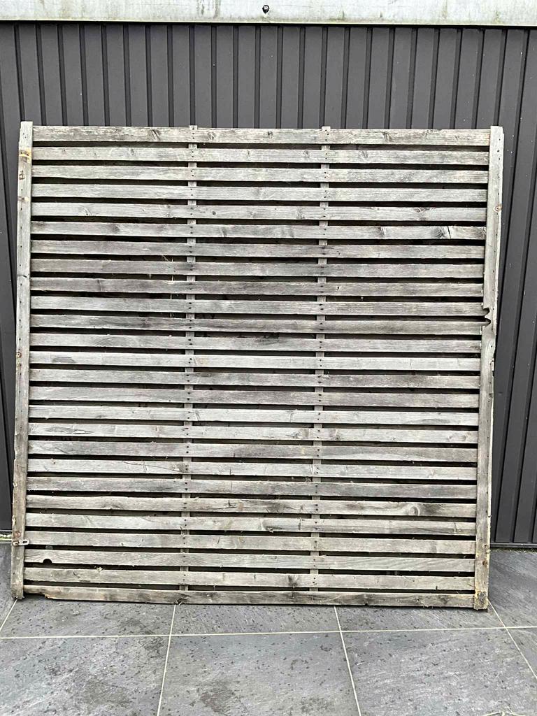 2 Tuinwanden  / tuinschermen  - 180 cm x 180 cm, Tuin en Terras, Schuttingen, Ophalen of Verzenden, Gebruikt