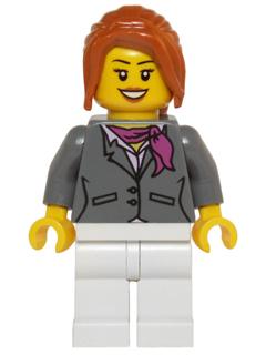 Lego figuur hol068 Girl Ponytail / F1-2, Ophalen of Verzenden, Zo goed als nieuw, Losse stenen, Lego