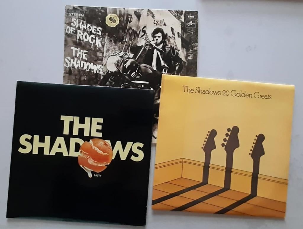 Lot de 3 vinyles 33 tours -The Shadows, Ophalen, Gebruikt