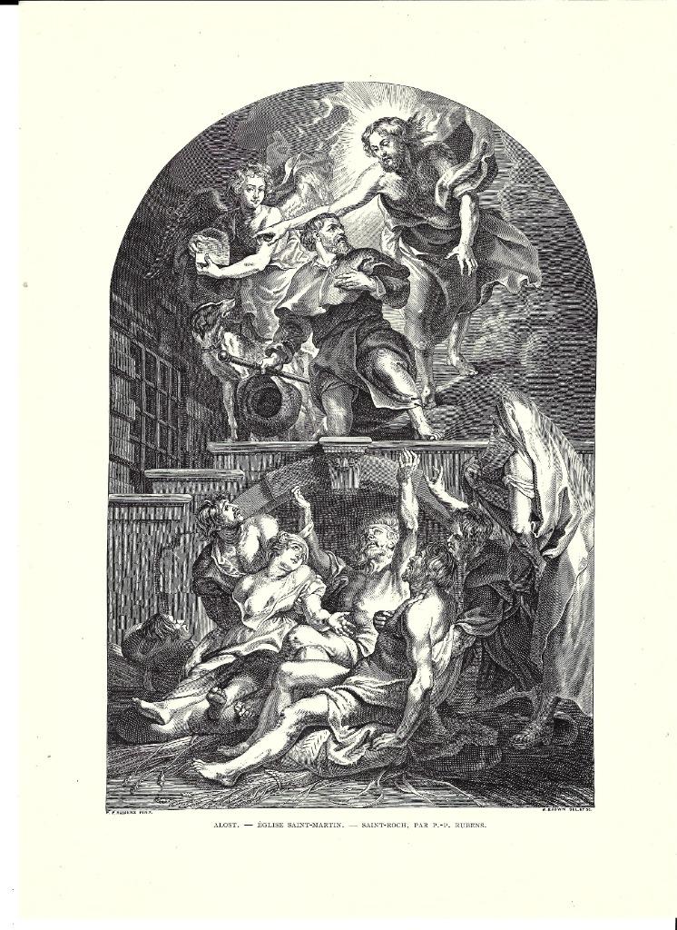 1892 - Aalst - Sint Roch in de Sint-Martinuskerk, Enlèvement ou Envoi