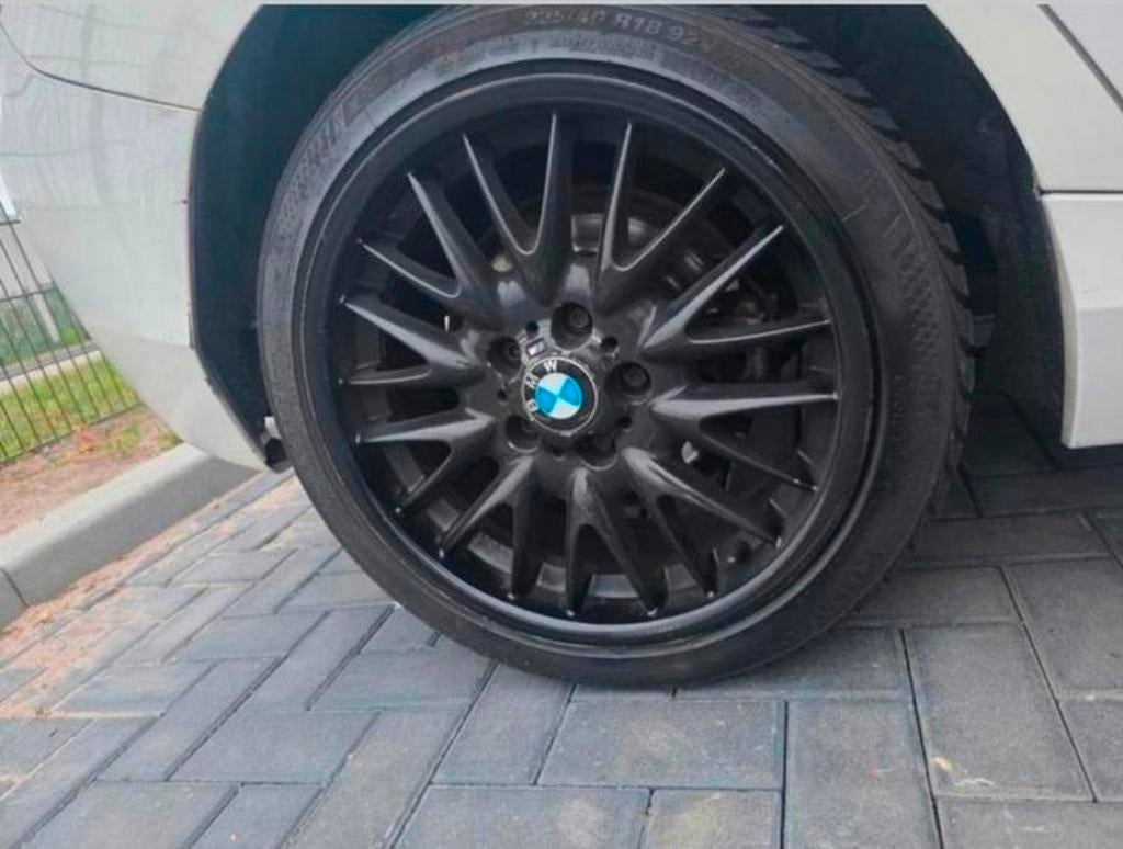 4 Velgen met banden BMW 5x120, Enlèvement ou Envoi, Pneu(s)