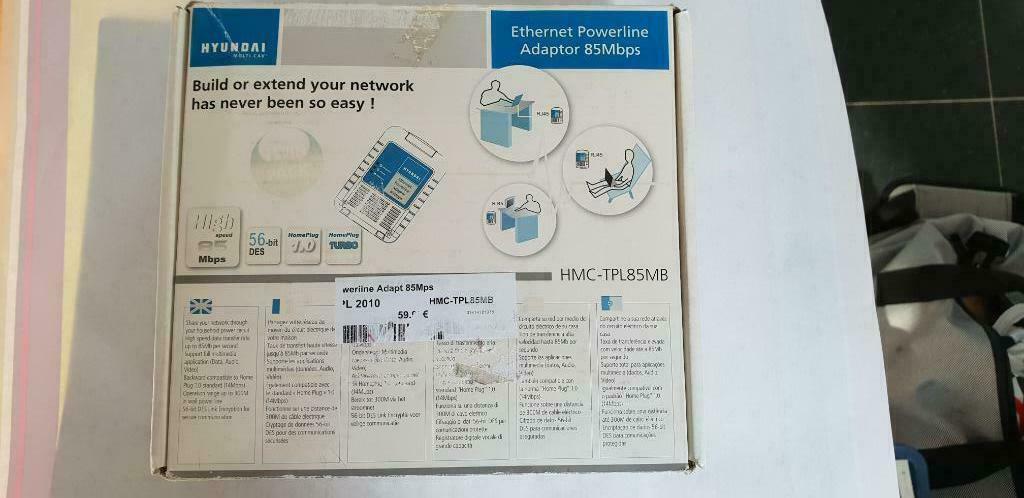 Ethernet Powerline Adaptor 85MBPS-NEUF, Informatique & Logiciels, Enlèvement, Neuf