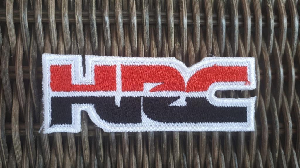 Patch en fer HRC pour Honda Racing Corporation, 95 x 33 mm, Enlèvement ou Envoi, Neuf