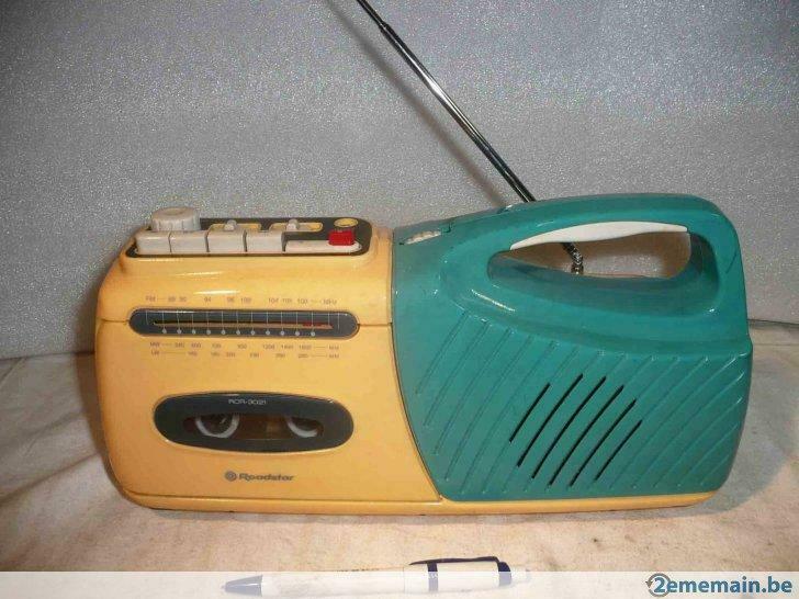 radio +K7  portative ROADSTAR RCR-3021-Vintage 1980, Audio, Tv en Foto, Ophalen of Verzenden