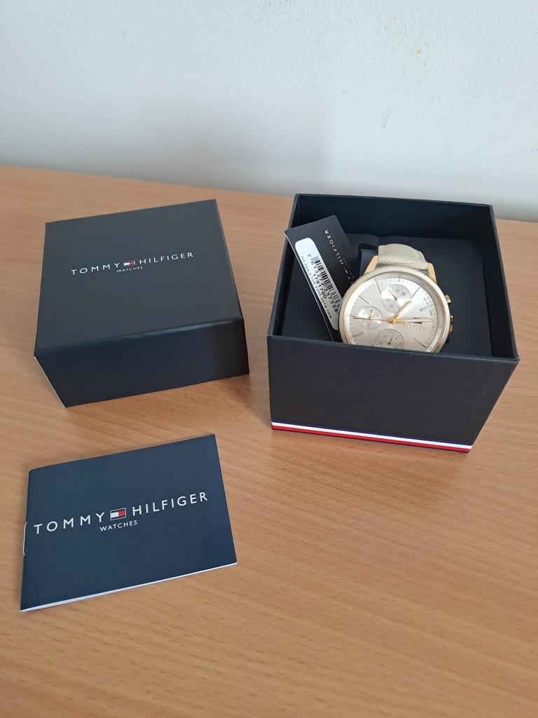 Tommy Hilfiger – 1781790 - montre multifonctionnelle, Handtassen en Accessoires, Horloges | Dames, Leer, Polshorloge, Nieuw, Zilver