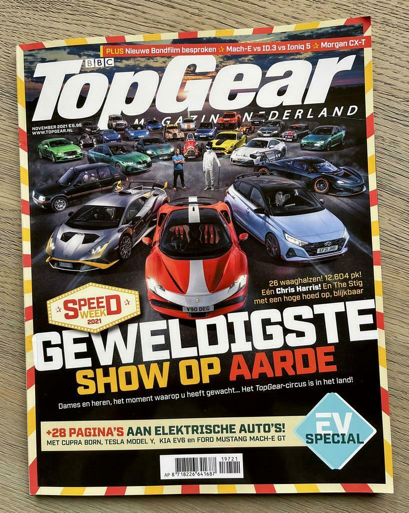TOPGEAR MAGAZINE NEDERLAND NOVEMBER 2021, Ophalen of Verzenden, Zo goed als nieuw