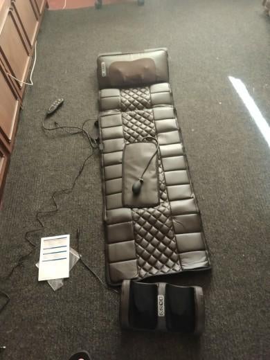 Tapis de massage chauffant corps complet + appareil pieds, Envoi