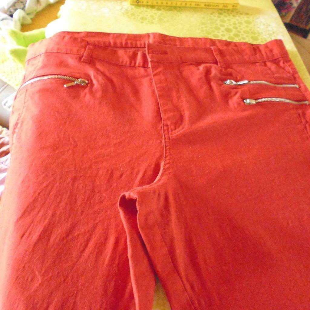 rode lange broek ms mode m48, Ophalen of Verzenden, Gedragen, Rood, Broek of Spijkerbroek