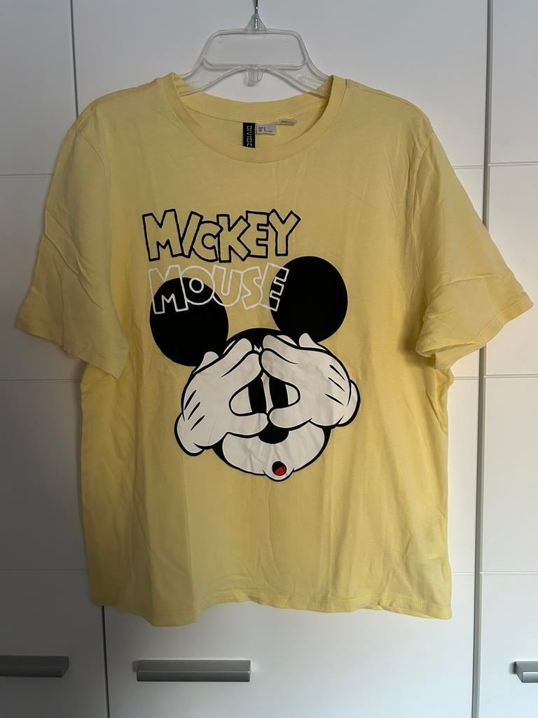 Geel t-shirt H&M Disney Mickey Mouse maat S, Ophalen of Verzenden, Nieuw