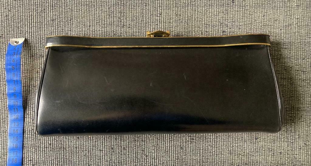 vintage handtas, Ophalen of Verzenden, Gebruikt, Zwart, Overige typen