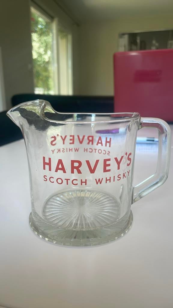 Harvey's Scotch whisky glazen kruik, Ophalen of Verzenden, Gebruikt, Overige typen
