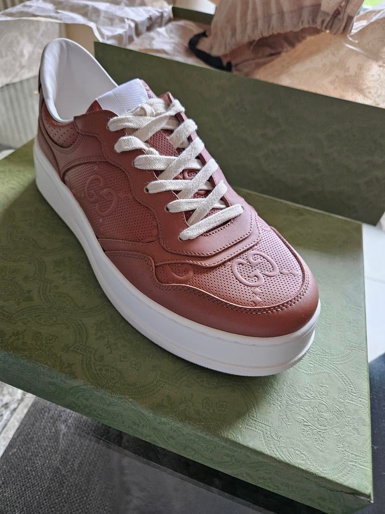 GUCCI Sneakers taille 42.5 brun neuf, Neuf, Brun