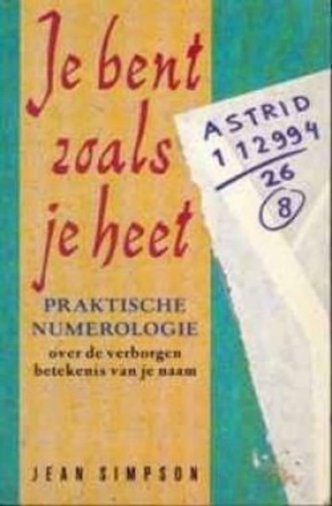 Je bent zoals je heet, Jean Simpson, Van Holk, Ophalen of Verzenden