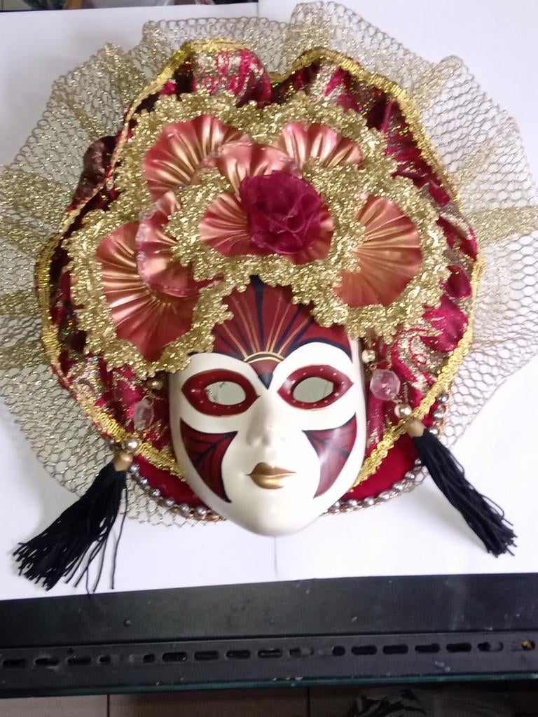 2 decoratieve Venetiaanse maskers, Ophalen of Verzenden