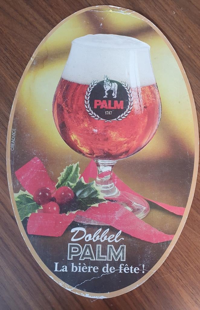 Panneau d'affichage en carton - Dice Palm -, Enlèvement ou Envoi, Utilisé, Panneau publicitaire