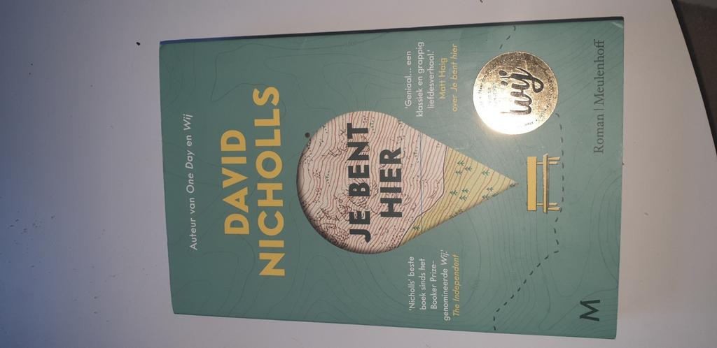 David Nicholls - Je bent hier, Boeken, Ophalen of Verzenden, Zo goed als nieuw, David Nicholls