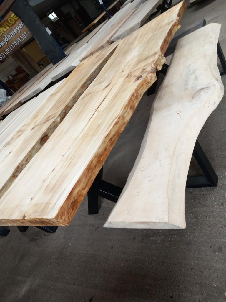 Boomstamtafels Boomstamtafelbladen Boomstamtafelplanken, Tuin en Terras, Ophalen, Nieuw