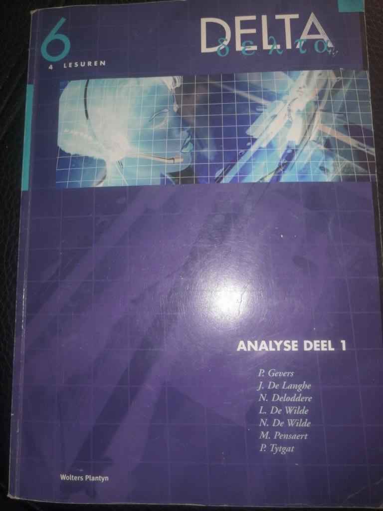 cursus delta 6 : analyse deel 1 - met cd, Boeken, Ophalen of Verzenden, Zo goed als nieuw