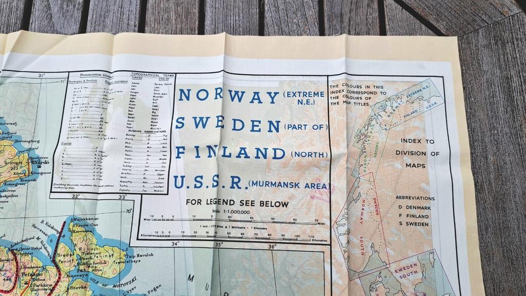 WWII Carte en Soie US Silk Map Pilote Para Airborne USAAF, Collections, Enlèvement ou Envoi