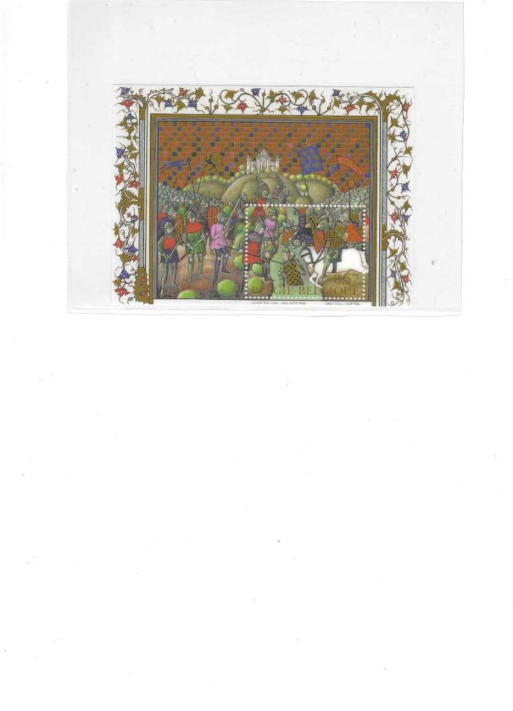 België Blok 96 Gulden sporen Kortrijk, Frankeerzegel, Ophalen of Verzenden, Zonder stempel, Postfris