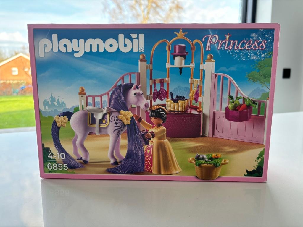 Playmobil Princess (6855) - Stal met paard en prinses, Ophalen, Zo goed als nieuw, Complete set