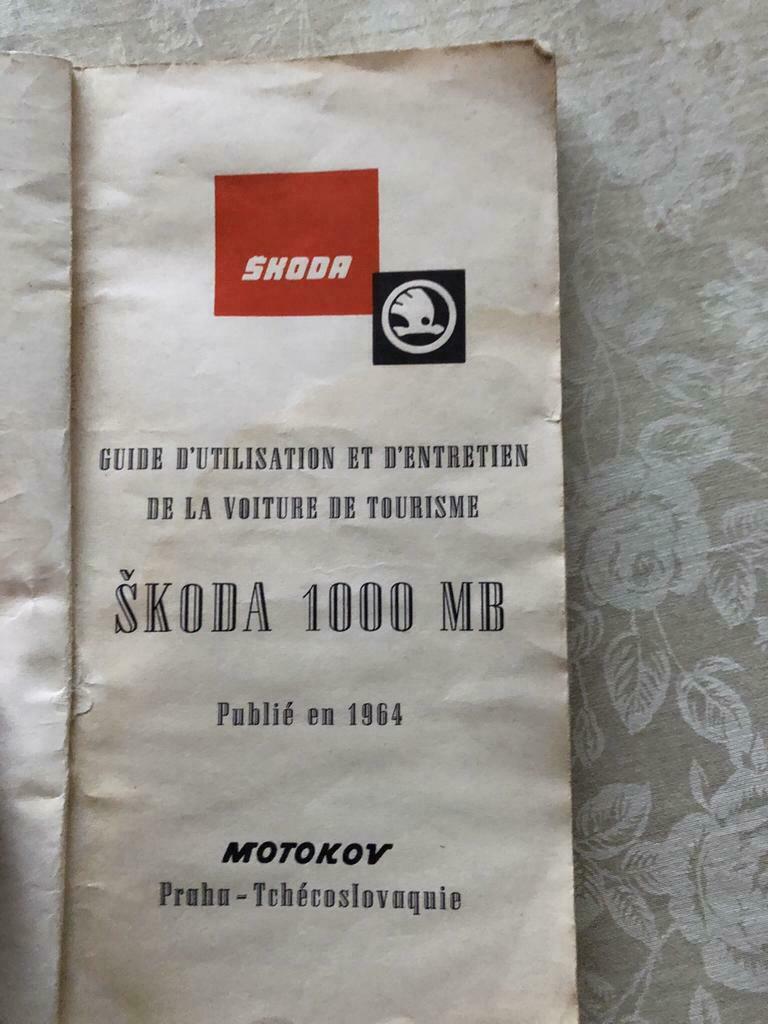 Guide d’utilisation et d’entretien ,Manual Skoda 1000 MB, Ophalen of Verzenden