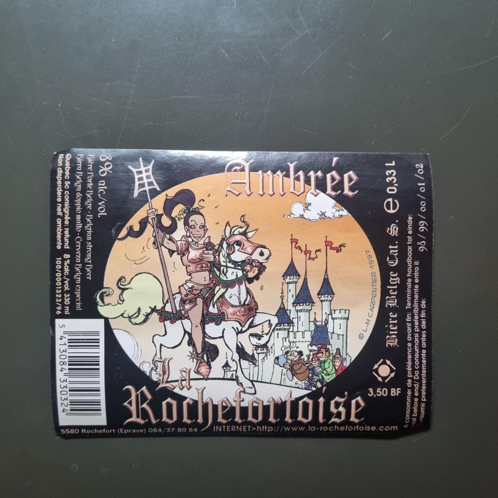 Etiquette La Rochefortoise Ambrée, Enlèvement ou Envoi, Utilisé, Autres types, Autres marques