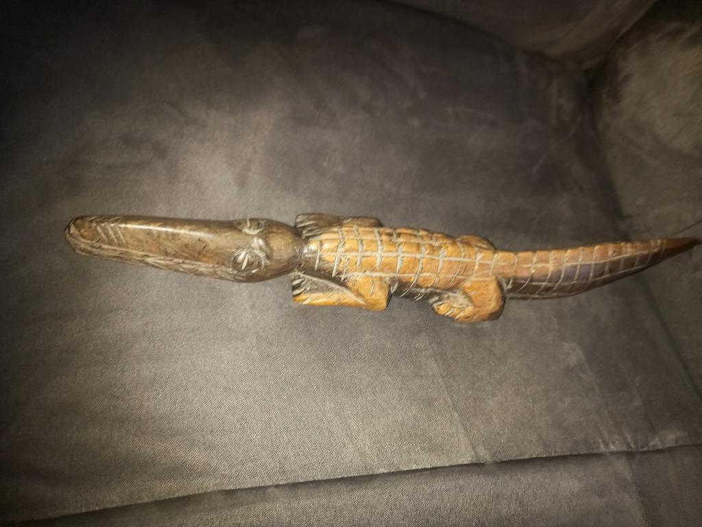 Crocodile en bois, Antiquités & Art, Enlèvement ou Envoi