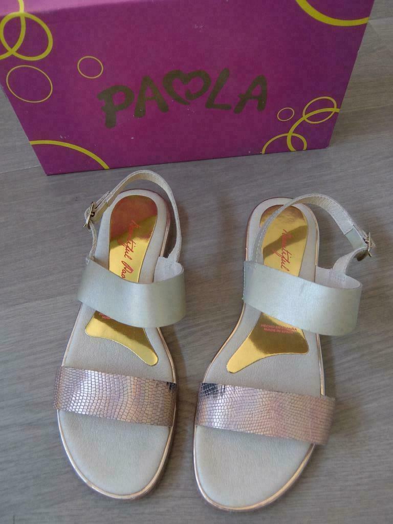 Paola - Sandalen goud. Maat 38. Goede staat, Meisje, Overige typen, Ophalen of Verzenden, Zo goed als nieuw