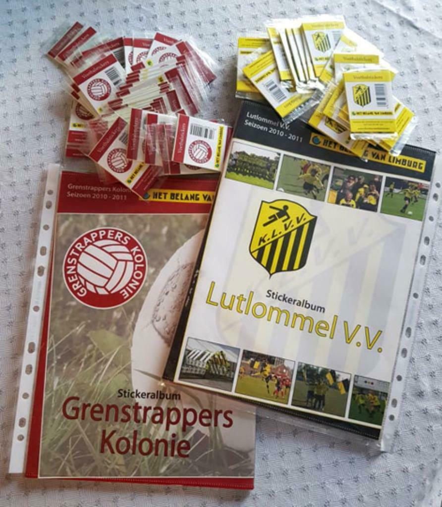 Voetbalstickers Lutlommel VV-Grenstrappers Kolonie, Verzamelen, Ophalen of Verzenden, Zo goed als nieuw, Poster, Plaatje of Sticker