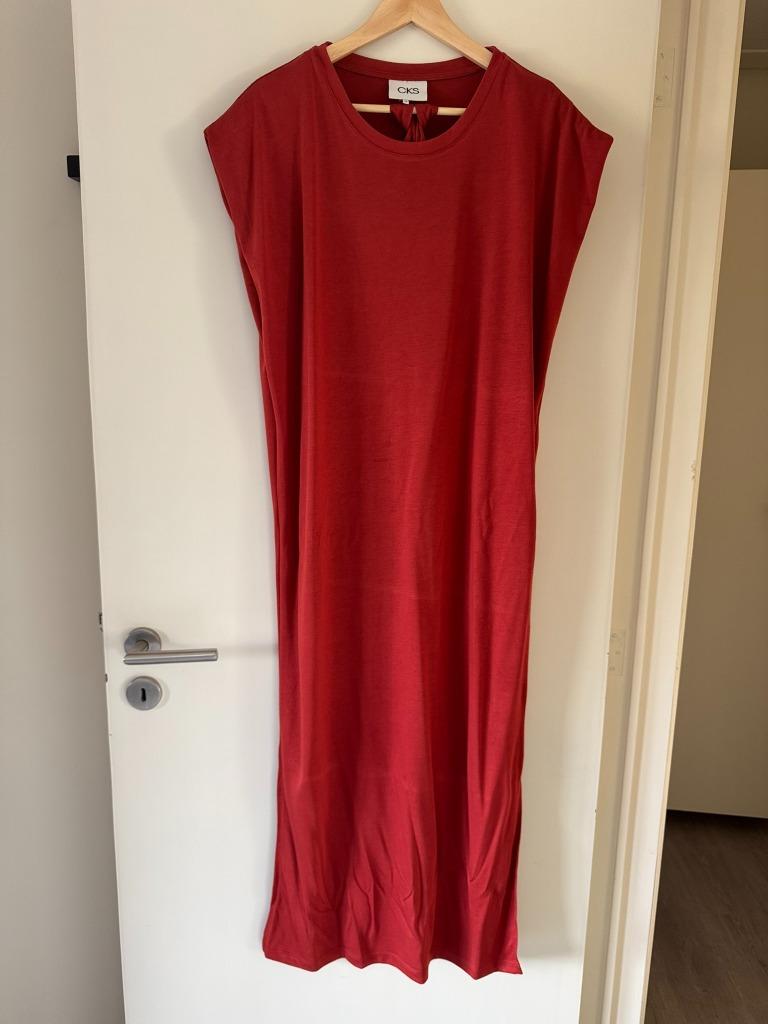 steenrood terracotta kleed CKS maat M, Maat 38/40 (M), Overige kleuren, Ophalen of Verzenden, Zo goed als nieuw